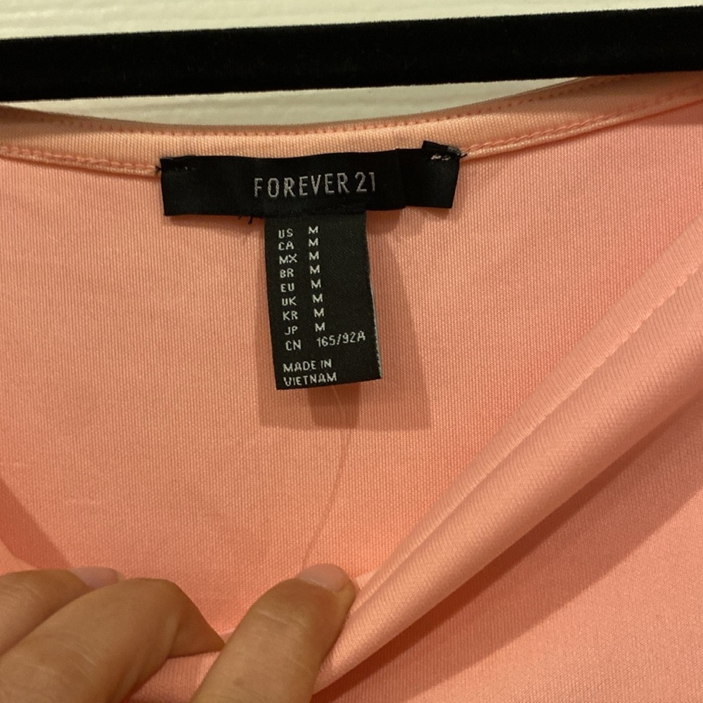 Baby Pink Short Sleeve Mini Dress from Forever 21, size M - Picture 2 of 8